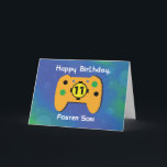 Carte Foster Son 11 Ans Gamer Controller<br><div class="desc">Cette carte fonctionnera pour n'importe quel grand gars qui est sur le point de fêter son 11e anniversaire puisque ceci a un front personnalisable. Donc,  que ce soit un fils d'accueil,  un deuxième cousin,  ou même un beau-frère,  cette carte leur convient.</div>