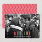 Carte Foto Julkort | Dieu jul (Devant / Derrière)