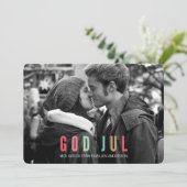 Carte Foto Julkort | Dieu jul (Debout devant)