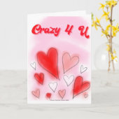 Carte Fou 4 U Valentine's Day (Fleur jaune)