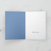 Carte Fou comme un renard, Blue Fox Burlap (Intérieur)