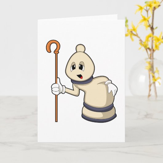 Carte Fou de jeu d'échecs (Fleur jaune)