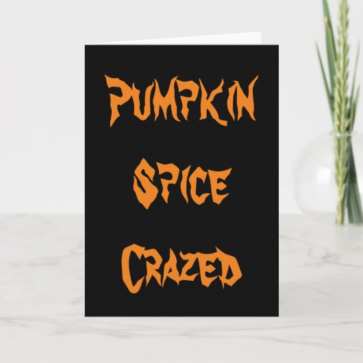 Carte Fou de Spice de Citrouille (Devant)