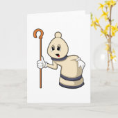 Carte Fou, pièce de jeu d'échecs (Fleur jaune)