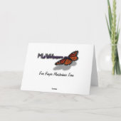 Carte Fougère Adiantum à cinq doigts (Dos)