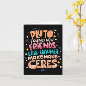 Carte Found New Friends Funny Science Quotes Planets (Fleur jaune)