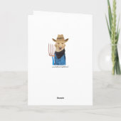 Carte Founny Lab Farmer Anniversaire (Dos)