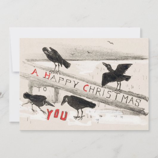 Carte Four Crows Art Vintage (Devant)