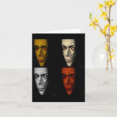 Carte four faces (Fleur jaune)