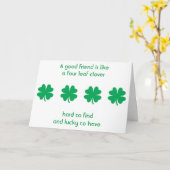 Carte Four Leaf Clochers and Best Friends (Fleur jaune)