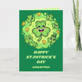 Carte Four-Leaf Fun St. Patrick’s Day Card (Devant)