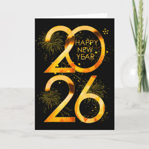 Carte Fournitures de fête du Nouvel An 2026 Famille asso
