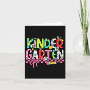 Carte Fournitures Preppy Maternelle Dernier Jour D'École