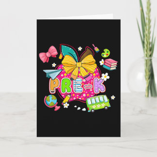 Carte Fournitures Preppy Pré-maternelle Joyeux Dernier J