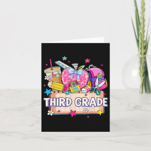 Carte Fournitures Preppy Troisième Grade Bonne Dernière
