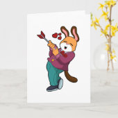 Carte Fox comme Groom avec costume (Fleur jaune)
