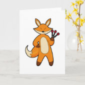 Carte Fox en Dart player avec Darts (Fleur jaune)