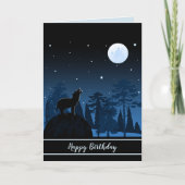 Carte Fox Et La Pleine lune À Minuit (Devant)