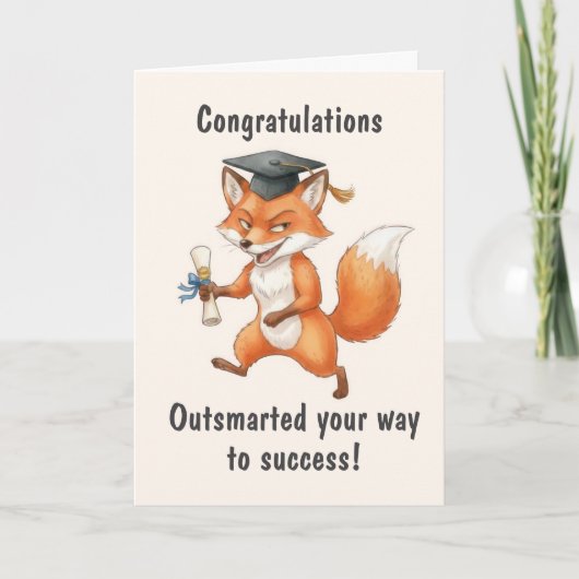 Carte Fox Graduation (Devant)