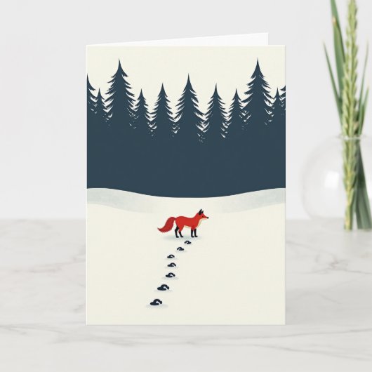 Carte Fox In Winter Wonderland Card (Devant)