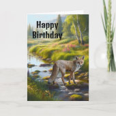 Carte Fox Joyeux Hommes d'anniversaire (Devant)