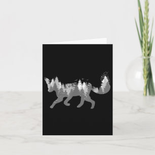 Carte Fox Nature Outdoor Randonnée Camping Chasse Cadeau