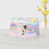 Carte Fox Terrier (Fleur jaune)