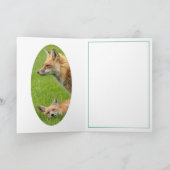 Carte Foxes des yeux d'amour (Intérieur)
