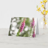 Carte Foxglove Blossom Nature Photo (Fleur jaune)