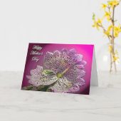 Carte Foxglove Fête des mères (Fleur jaune)