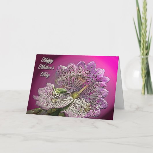 Carte Foxglove Fête des mères (Devant)