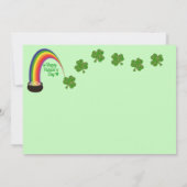Carte Foxi Moxi's Cat / Kitten St. Patrick's Day (Dos)