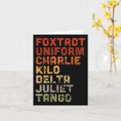 Carte Foxtrot Uniform Djt (Fleur jaune)