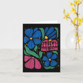 Carte Foxtrots Deltas Tangos Fleur Boho (Fleur jaune)