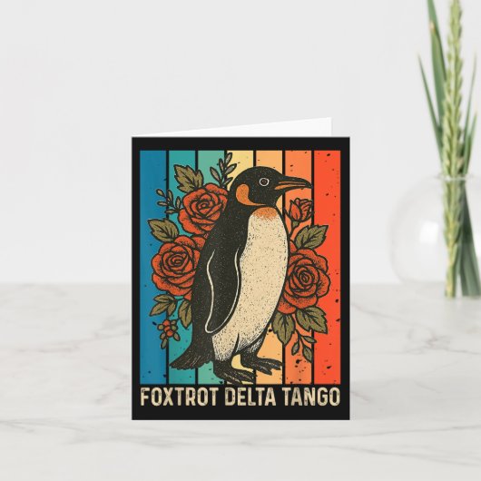 Carte Foxtrots Deltas Tangos Penguins Anti Trump (Devant)