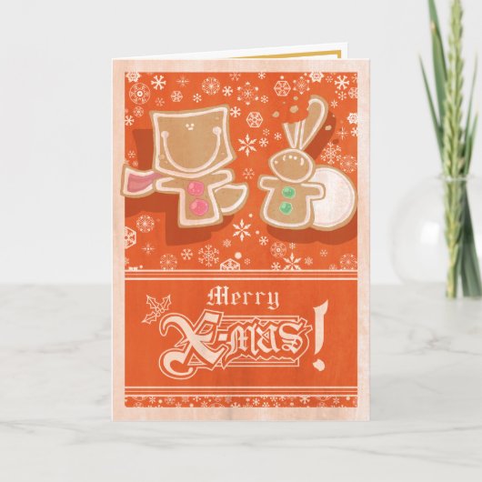 Carte Foxy and Cottontail Gingerbread (Devant)