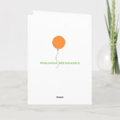 Carte Foxy Anniversaire (Dos)