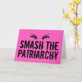 Carte Fracas le féministe de patriarcat (Fleur jaune)