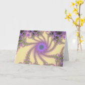 Carte Fractale enchantée de jardin (Fleur jaune)