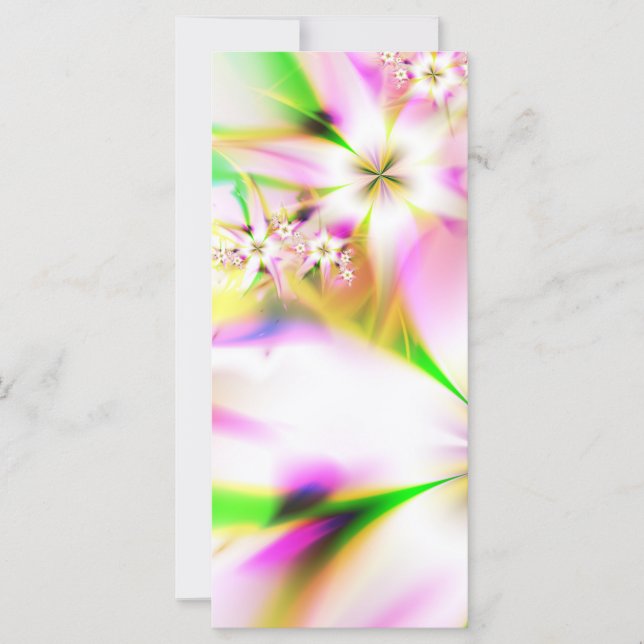 Carte fractale florale (Devant)