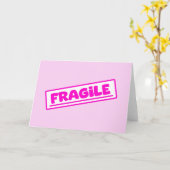 Carte Fragile (Fleur jaune)