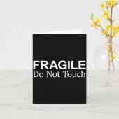 Carte Fragile - Do Not Touch -  (Fleur jaune)