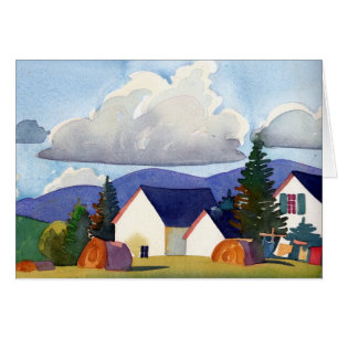 Carte fraîche d'après-midi d'été