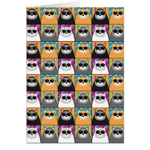 Carte fraîche de chat