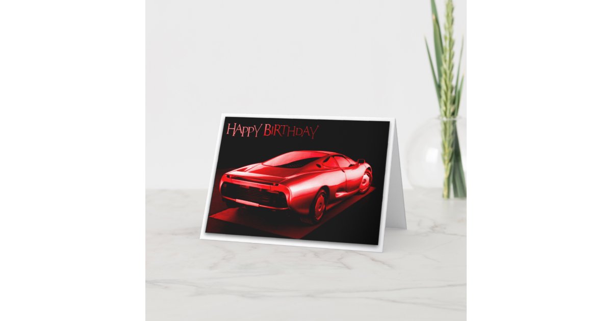 Carte Fraiche De Joyeux Anniversaire De Voiture Zazzle Be