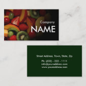 Carte fraîche de végétarien de jus de fraise de (Devant / Derrière)