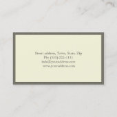 Carte fraîche décorée d'un monogramme royale de (Dos)