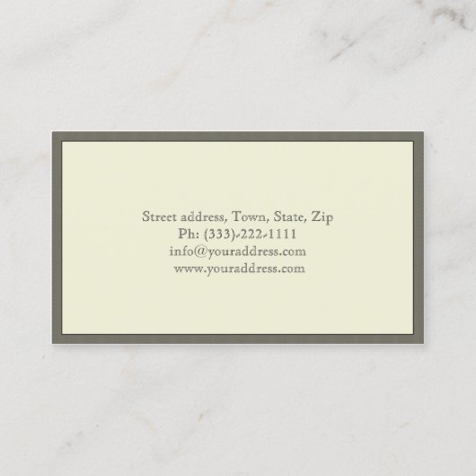 Carte fraîche décorée d'un monogramme royale de (Dos)