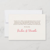 Carte Fraîcheur Citrus Foliage Mariage (Dos)