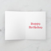 Carte Fraise cheecake fête anniversaire (Intérieur)